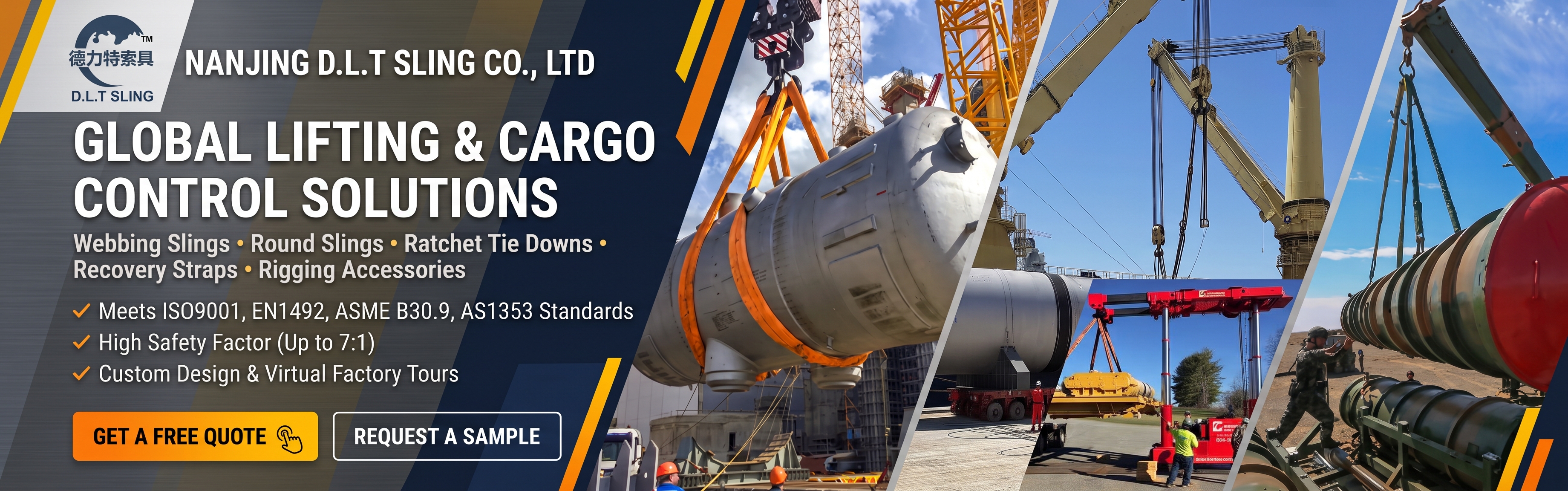 Heavy Duty Lifting Slings & Cargo Control Solutions | NANJING D.L.T SLING